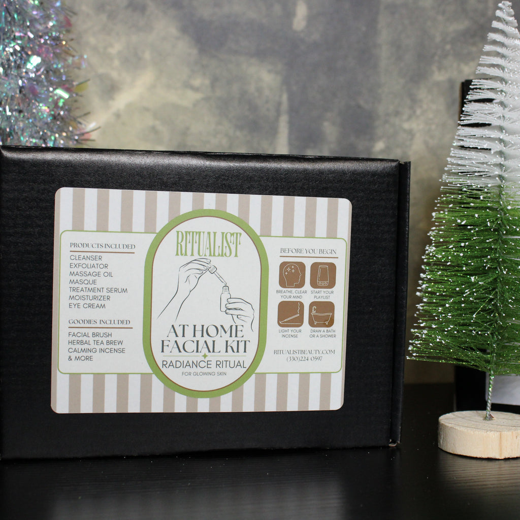 Black box with a label featuring 'Ritualist' on a dark surface with decorative elements.