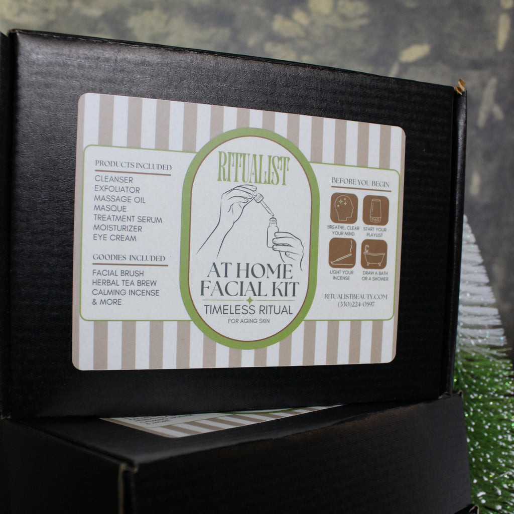 Product packaging with a label on a textured surface